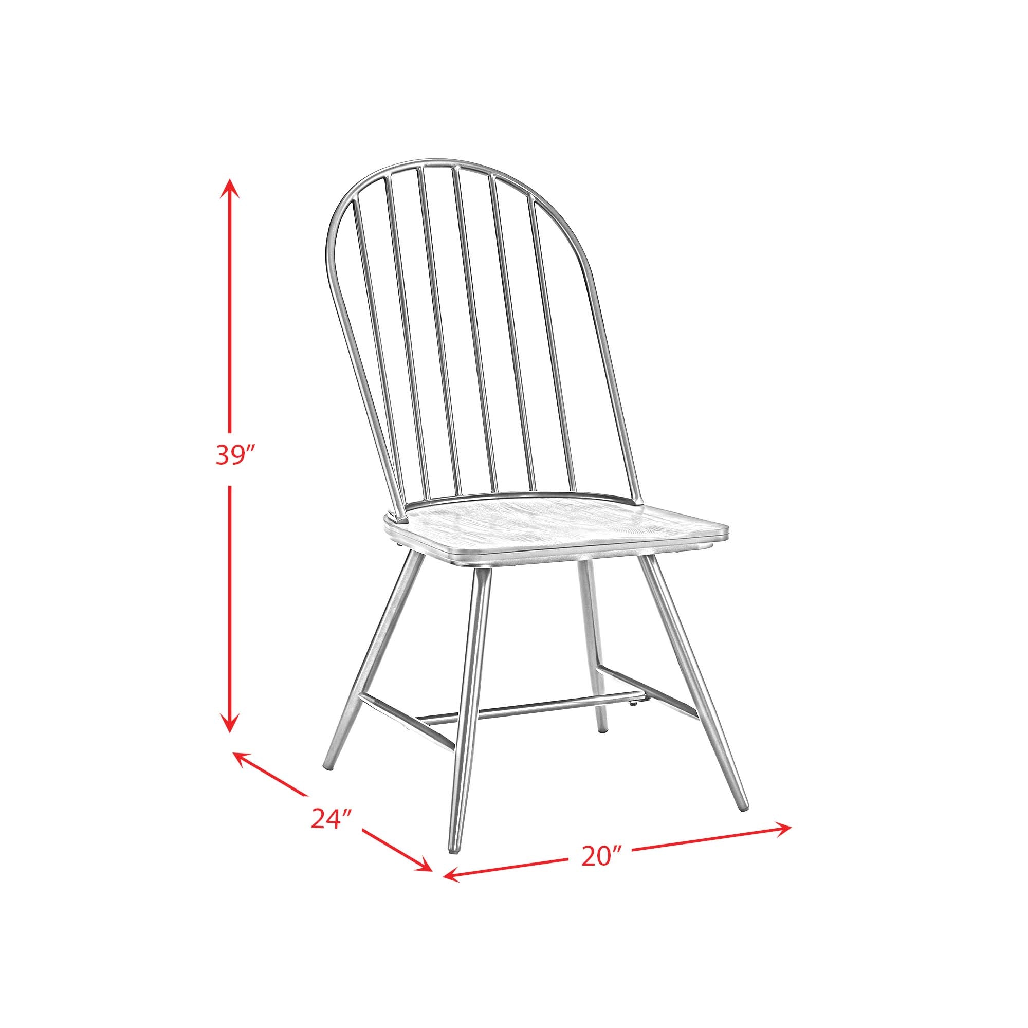 Elements International Casual Dining Keenan Black Round Dining Set